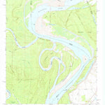 United States Geological Survey Montgomery Island, AR-MS (1972, 24000-Scale) digital map