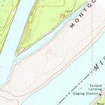 United States Geological Survey Montgomery Island, AR-MS (1972, 24000-Scale) digital map