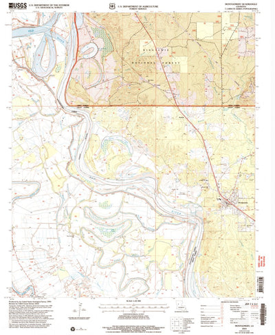 United States Geological Survey Montgomery, LA (2003, 24000-Scale) digital map