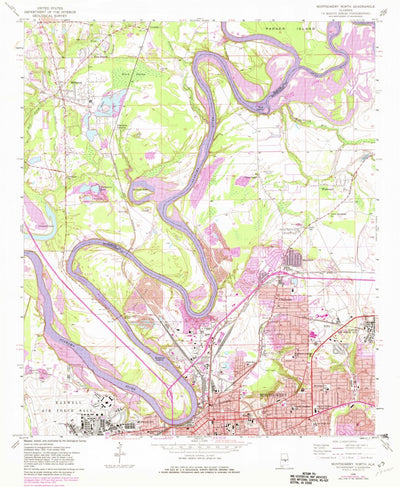 United States Geological Survey Montgomery North, AL (1958, 24000-Scale) digital map