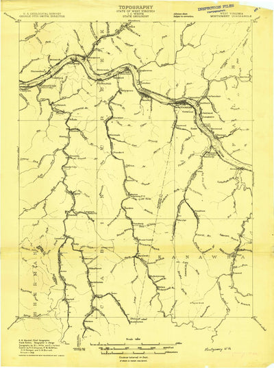 United States Geological Survey Montgomery, WV (1908, 48000-Scale) digital map