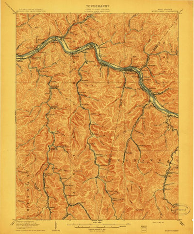 United States Geological Survey Montgomery, WV (1910, 62500-Scale) digital map