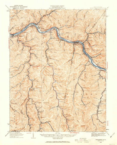 United States Geological Survey Montgomery, WV (1928, 62500-Scale) digital map