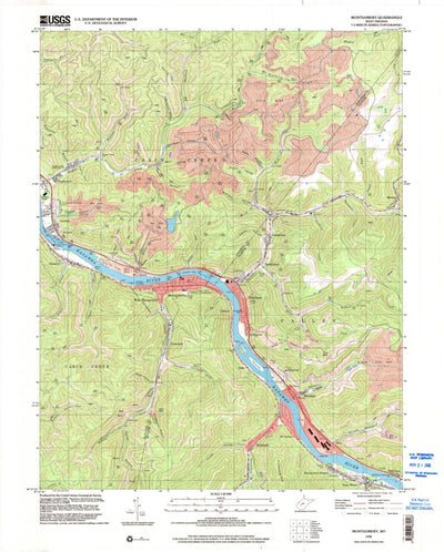 United States Geological Survey Montgomery, WV (1996, 24000-Scale) digital map