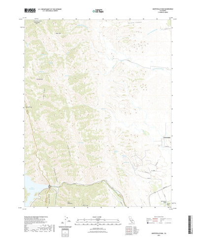 United States Geological Survey Monticello Dam, CA (2021, 24000-Scale) digital map