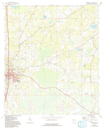 United States Geological Survey Monticello, FL (1963, 24000-Scale) digital map