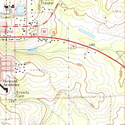 United States Geological Survey Monticello, FL (1963, 24000-Scale) digital map