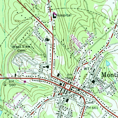 United States Geological Survey Monticello, GA (1972, 24000-Scale) digital map