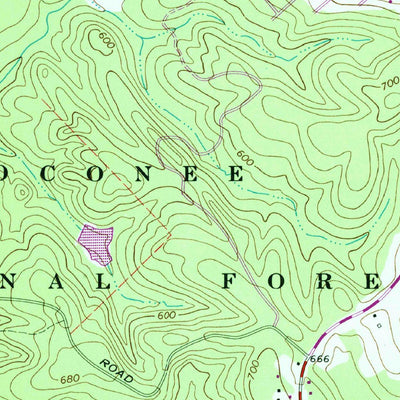 United States Geological Survey Monticello, GA (1972, 24000-Scale) digital map