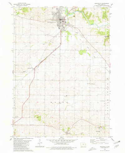 United States Geological Survey Monticello, IA (1980, 24000-Scale) digital map
