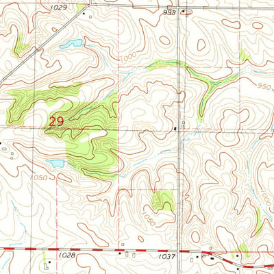 United States Geological Survey Monticello, IA (1980, 24000-Scale) digital map