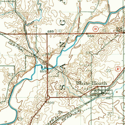 United States Geological Survey Monticello, IL (1937, 62500-Scale) digital map