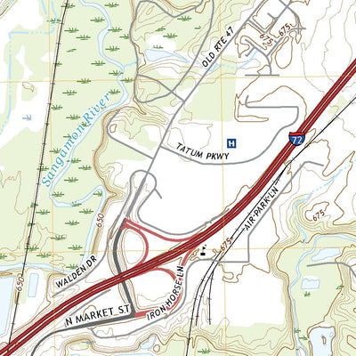 United States Geological Survey Monticello, IL (2021, 24000-Scale) digital map