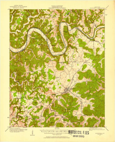 United States Geological Survey Monticello, KY (1911, 62500-Scale) digital map