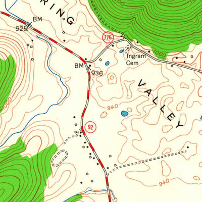 United States Geological Survey Monticello, KY (1953, 24000-Scale) digital map