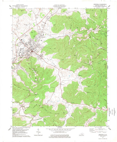 United States Geological Survey Monticello, KY (1977, 24000-Scale) digital map