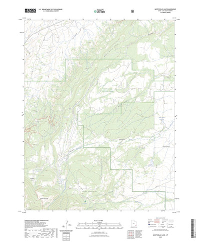 United States Geological Survey Monticello Lake, UT (2023, 24000-Scale) digital map