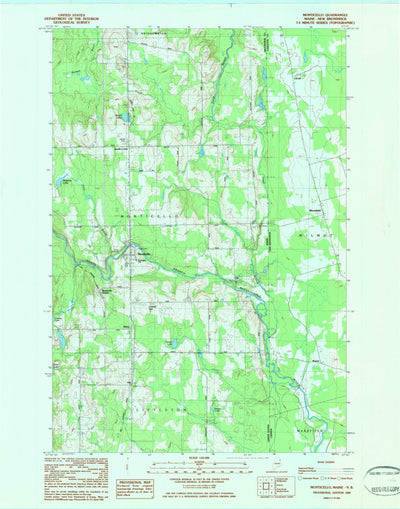 United States Geological Survey Monticello, ME (1984, 24000-Scale) digital map