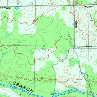 United States Geological Survey Monticello, ME (1984, 24000-Scale) digital map