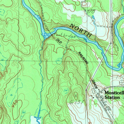 United States Geological Survey Monticello, ME (1984, 24000-Scale) digital map