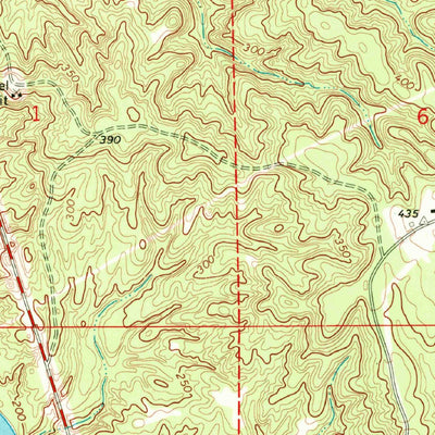 United States Geological Survey Monticello, MS (1970, 24000-Scale) digital map