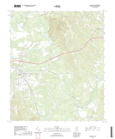 United States Geological Survey Monticello, MS (2020, 24000-Scale) digital map