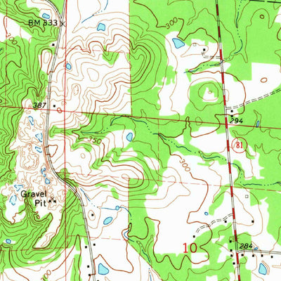 United States Geological Survey Monticello North, AR (1966, 24000-Scale) digital map