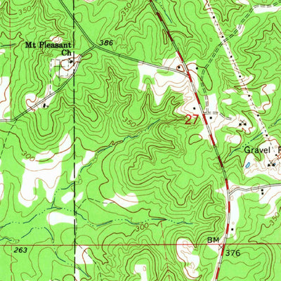 United States Geological Survey Monticello North, AR (1966, 24000-Scale) digital map