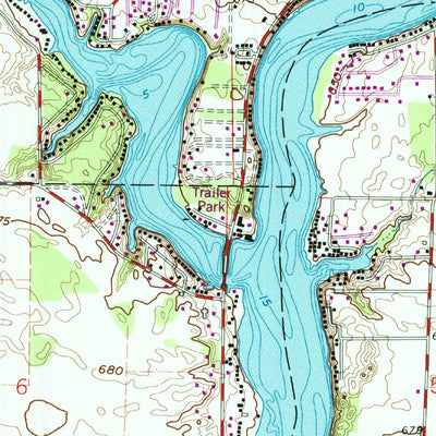 United States Geological Survey Monticello North, IN (1962, 24000-Scale) digital map