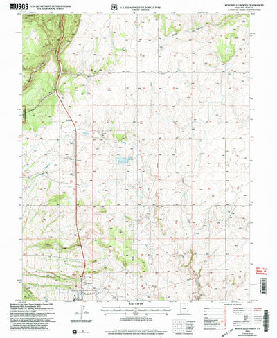 United States Geological Survey Monticello North, UT (2001, 24000-Scale) digital map