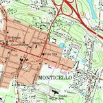 United States Geological Survey Monticello, NY (1966, 24000-Scale) digital map