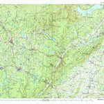 United States Geological Survey Monticello, NY-PA (1986, 100000-Scale) digital map