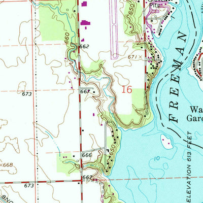 United States Geological Survey Monticello South, IN (1962, 24000-Scale) digital map
