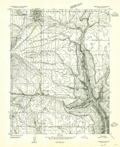 United States Geological Survey Monticello South, UT (1955, 24000-Scale) digital map