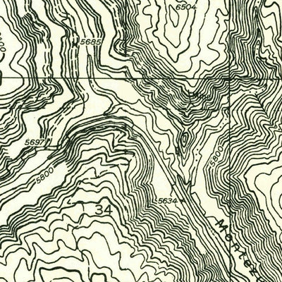 United States Geological Survey Monticello South, UT (1955, 24000-Scale) digital map