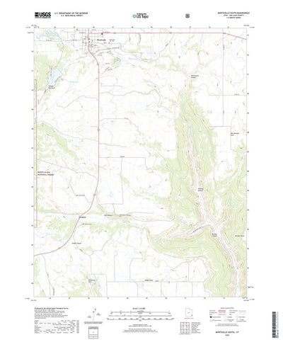 United States Geological Survey Monticello South, UT (2020, 24000-Scale) digital map