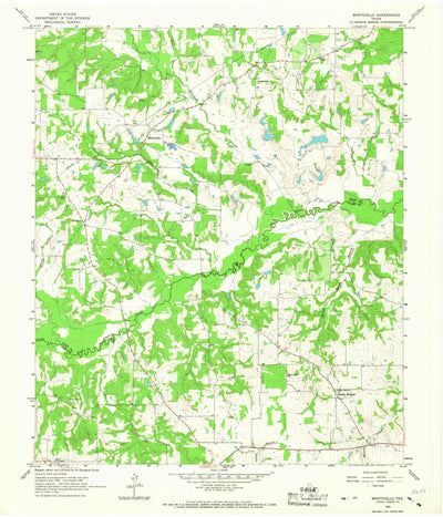 United States Geological Survey Monticello, TX (1965, 24000-Scale) digital map