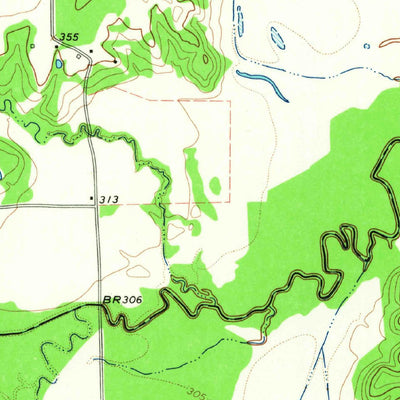 United States Geological Survey Monticello, TX (1965, 24000-Scale) digital map