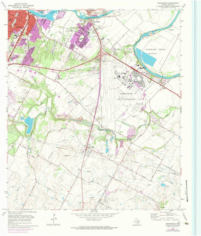 United States Geological Survey Montopolis, TX (1973, 24000-Scale) digital map