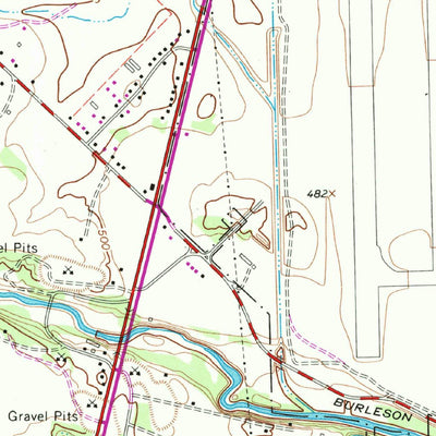 United States Geological Survey Montopolis, TX (1973, 24000-Scale) digital map