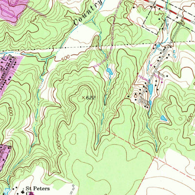 United States Geological Survey Montopolis, TX (1973, 24000-Scale) digital map