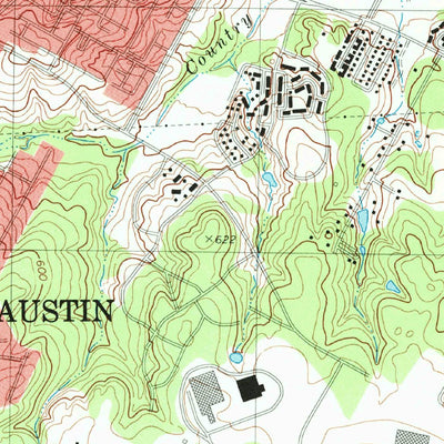 United States Geological Survey Montopolis, TX (1988, 24000-Scale) digital map
