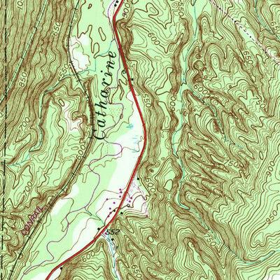 United States Geological Survey Montour Falls, NY (1950, 24000-Scale) digital map