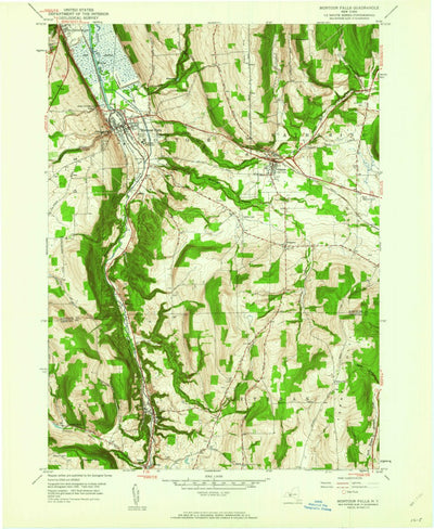 United States Geological Survey Montour Falls, NY (1961, 24000-Scale) digital map