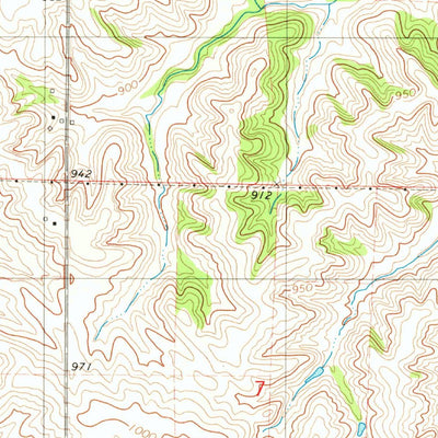 United States Geological Survey Montour, IA (1980, 24000-Scale) digital map