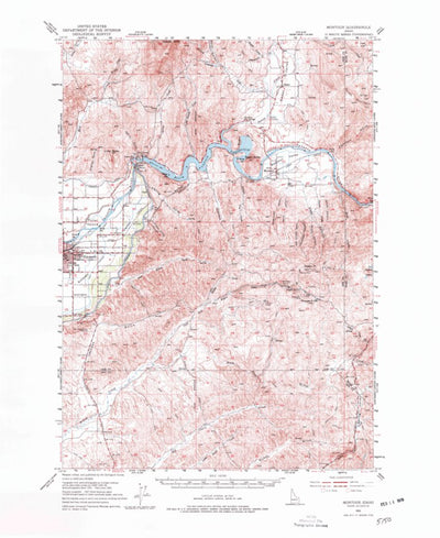 United States Geological Survey Montour, ID (1953, 62500-Scale) digital map