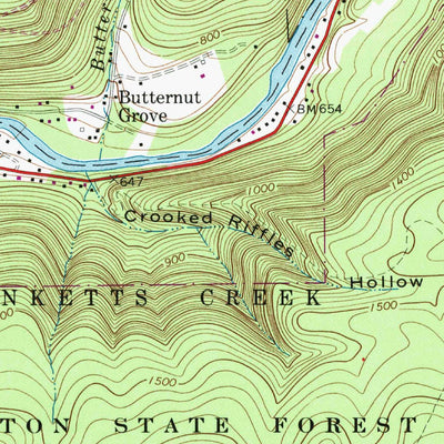 United States Geological Survey Montoursville North, PA (1965, 24000-Scale) digital map