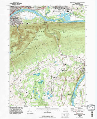 United States Geological Survey Montoursville South, PA (1994, 24000-Scale) digital map