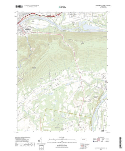 United States Geological Survey Montoursville South, PA (2023, 24000-Scale) digital map