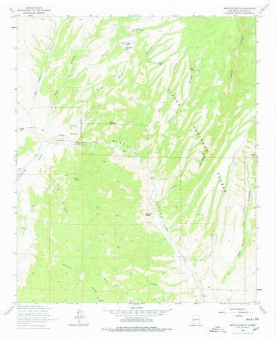 United States Geological Survey Montoya Butte, NM (1964, 24000-Scale) digital map